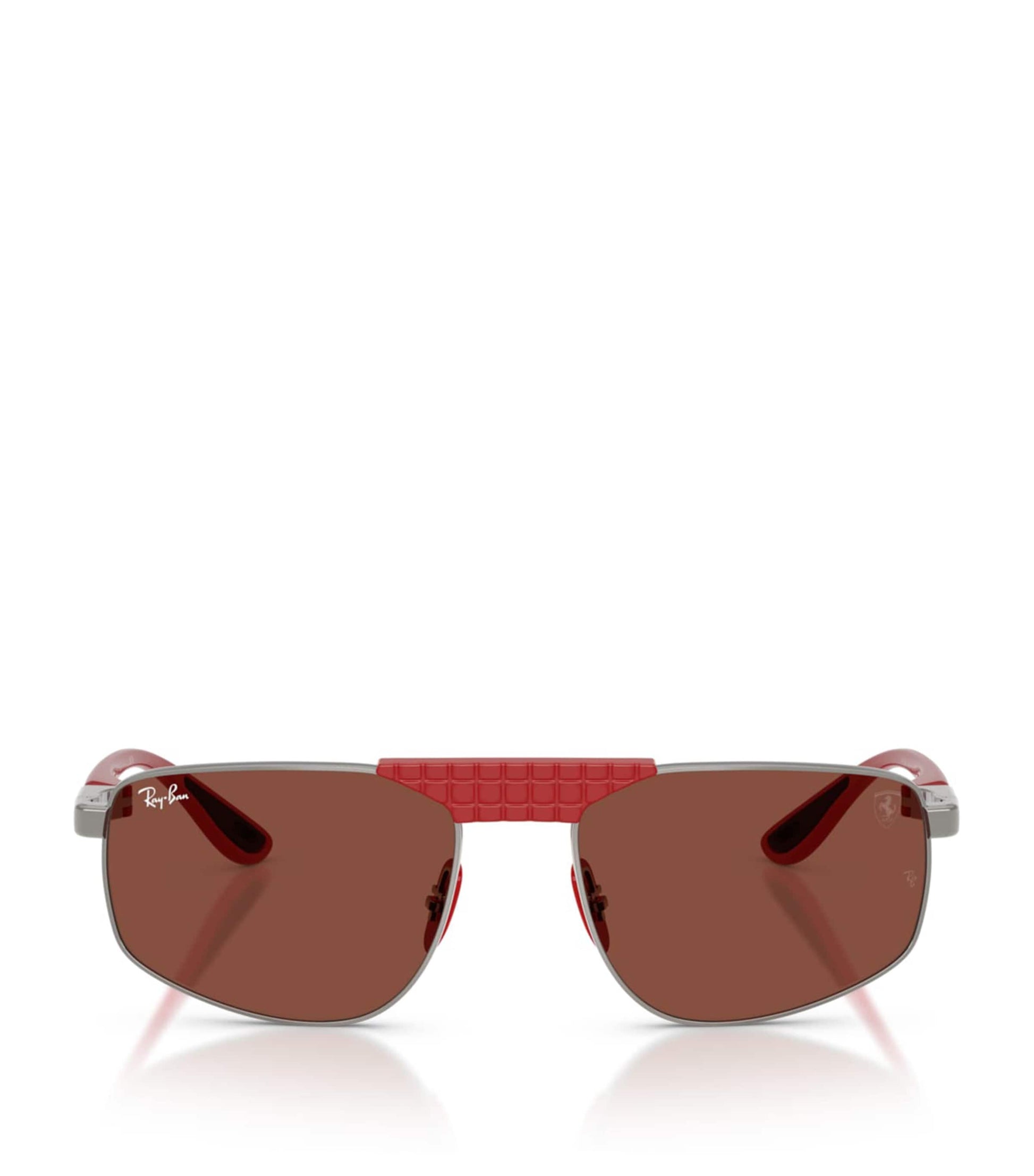 Ray-Ban Silver x Scuderia Ferrari RB3776M Irregular Sunglasses
