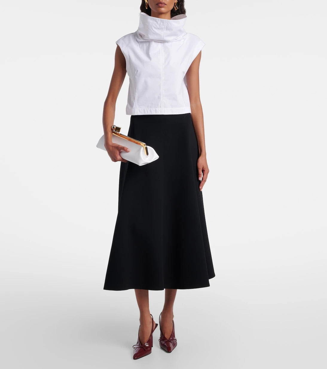 Jacquemus - Triangle midi skirt
