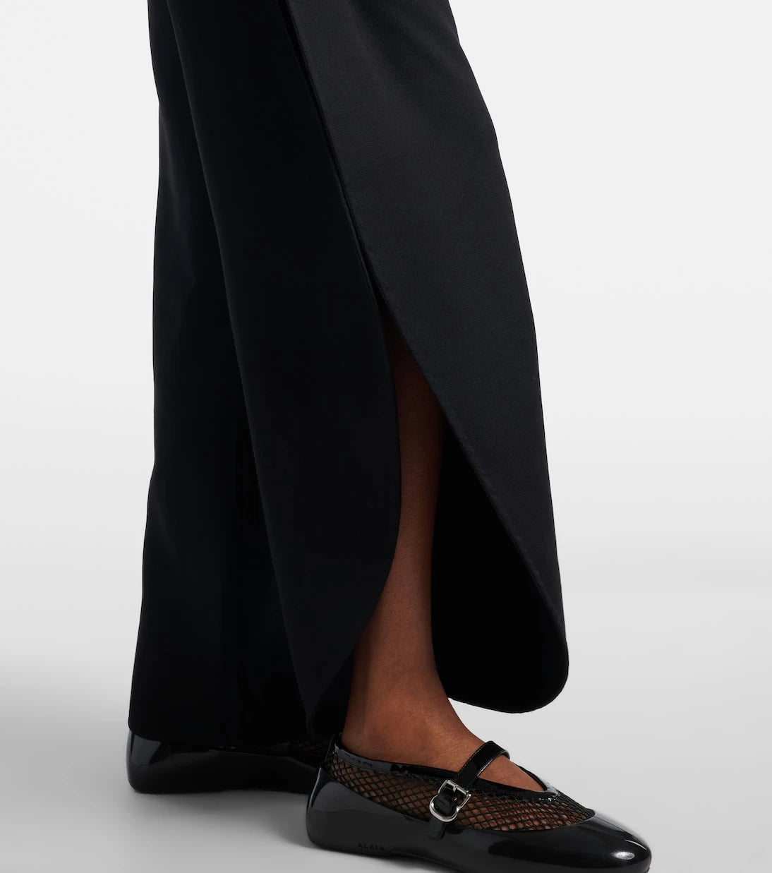 Alaïa - Virgin wool barrel pants
