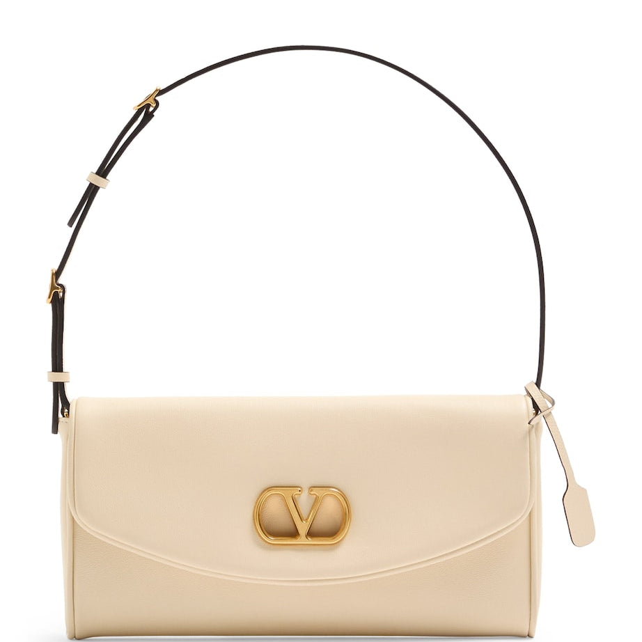 Valentino Garavani Leather Vain Soft Shoulder Bag