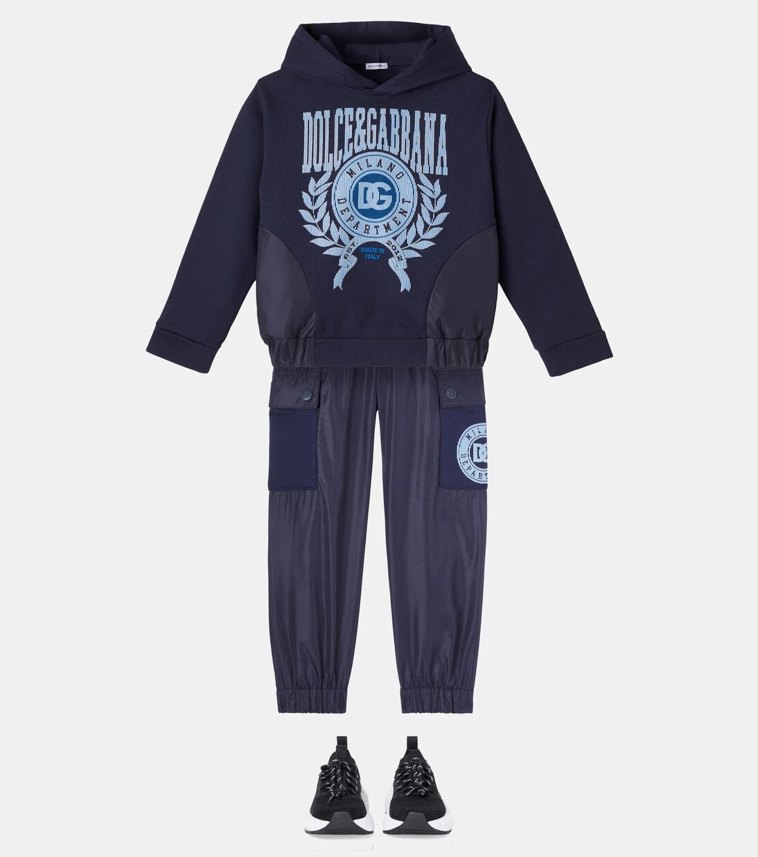 Dolce&Gabbana Kids - سويت شيرت DG قطني مخلوط