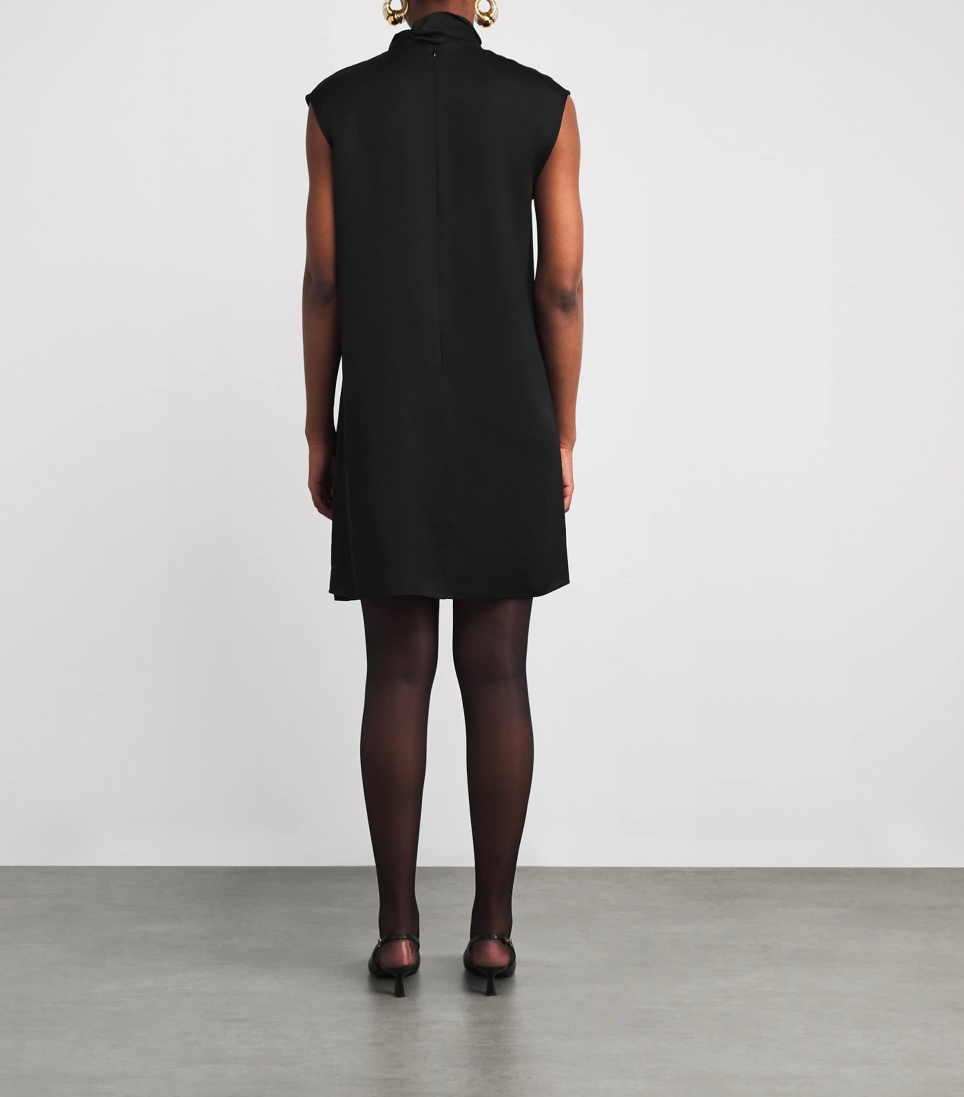 Joseph Black Light Crepe Sandy Mini Dress