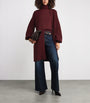 Burgundy Kid Cashmere Cardigan