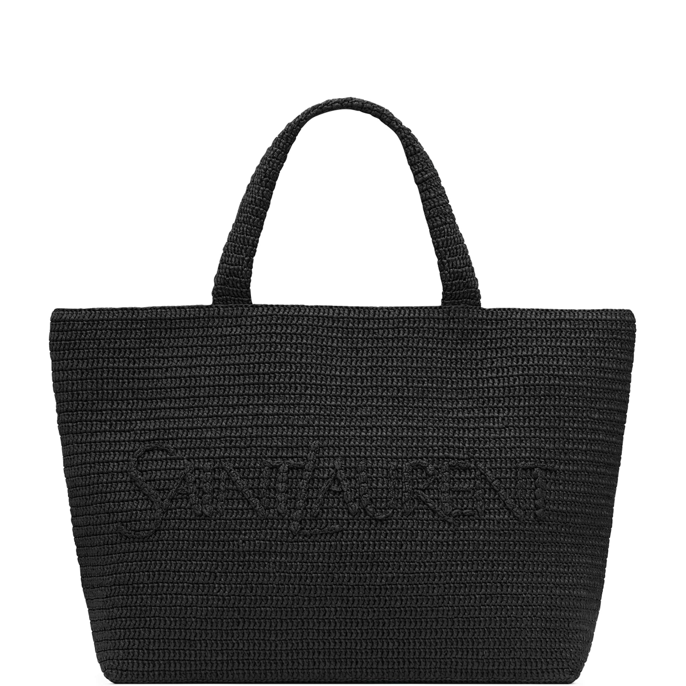 Raffia Logo Tote Bag