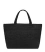 Saint Laurent Black Raffia Logo Tote Bag