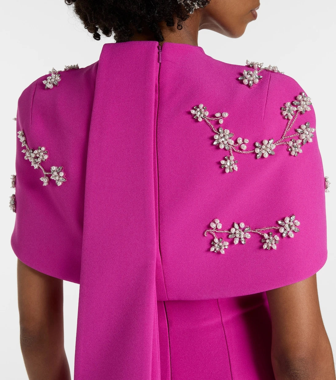 Safiyaa - Embellished caped gown