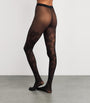 Falke Black Floral Lace Tights
