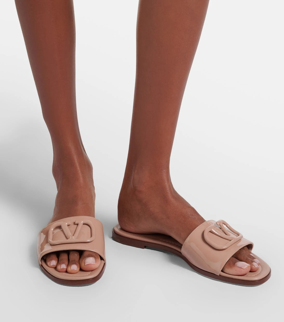 Valentino Garavani - VLogo patent leather slides