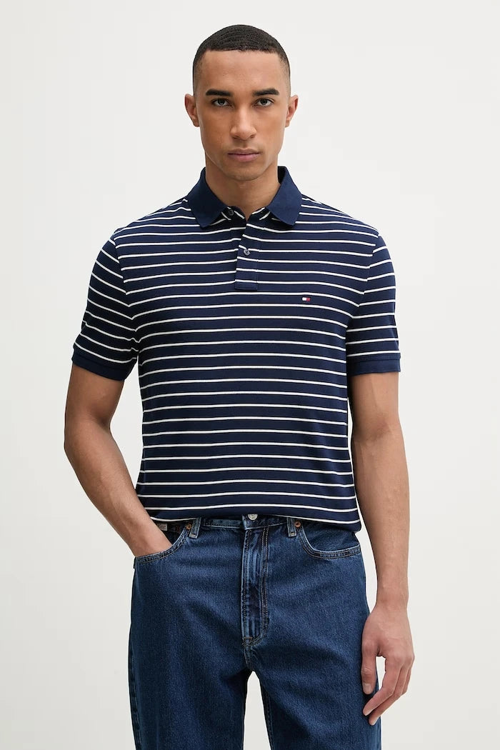 Tommy Hilfiger erkek pamuk elastan polo yaka tişört