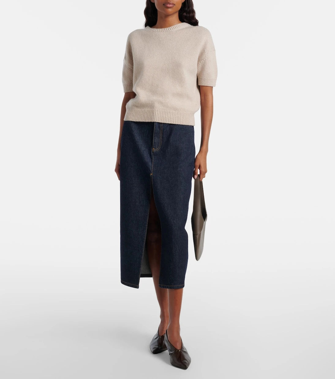Khaite - Golden cashmere sweater