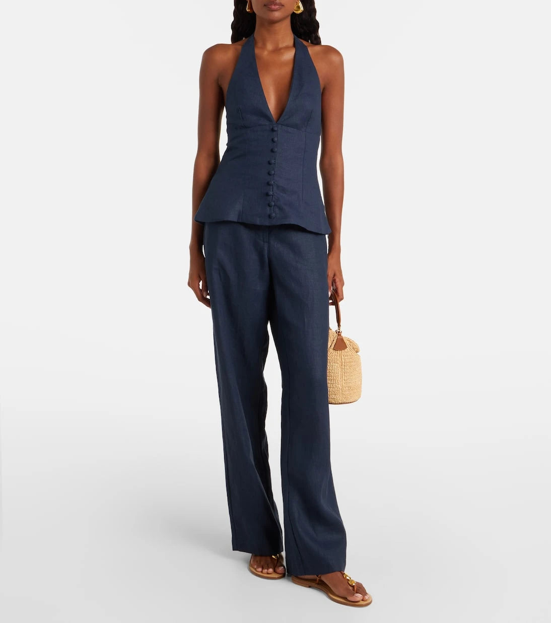 Faithfull - Lulea linen wide-leg pants