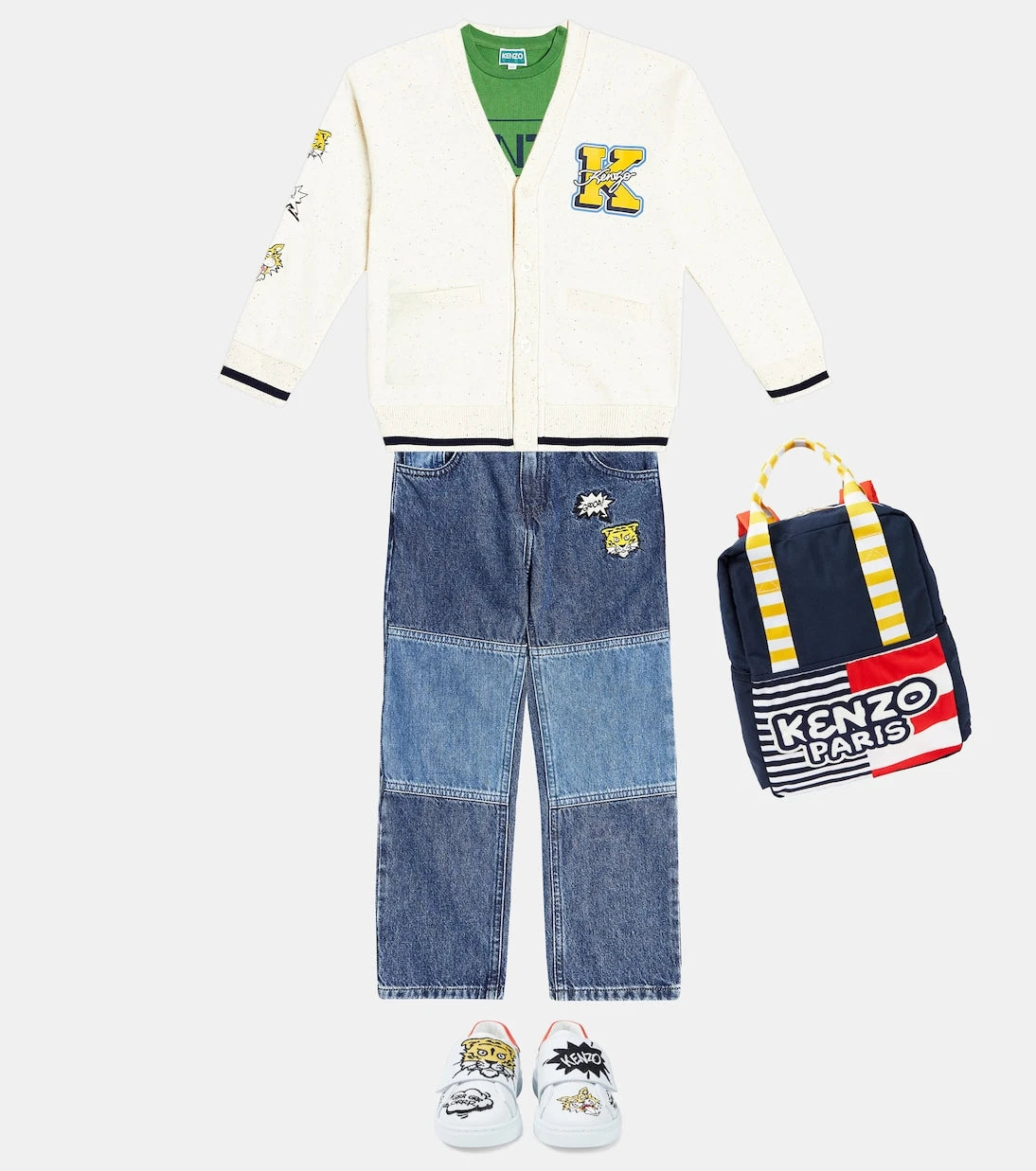 Kenzo Kids - Embroidered jeans