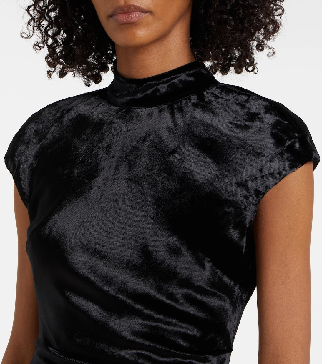 Staud - Tina ruched velvet gown