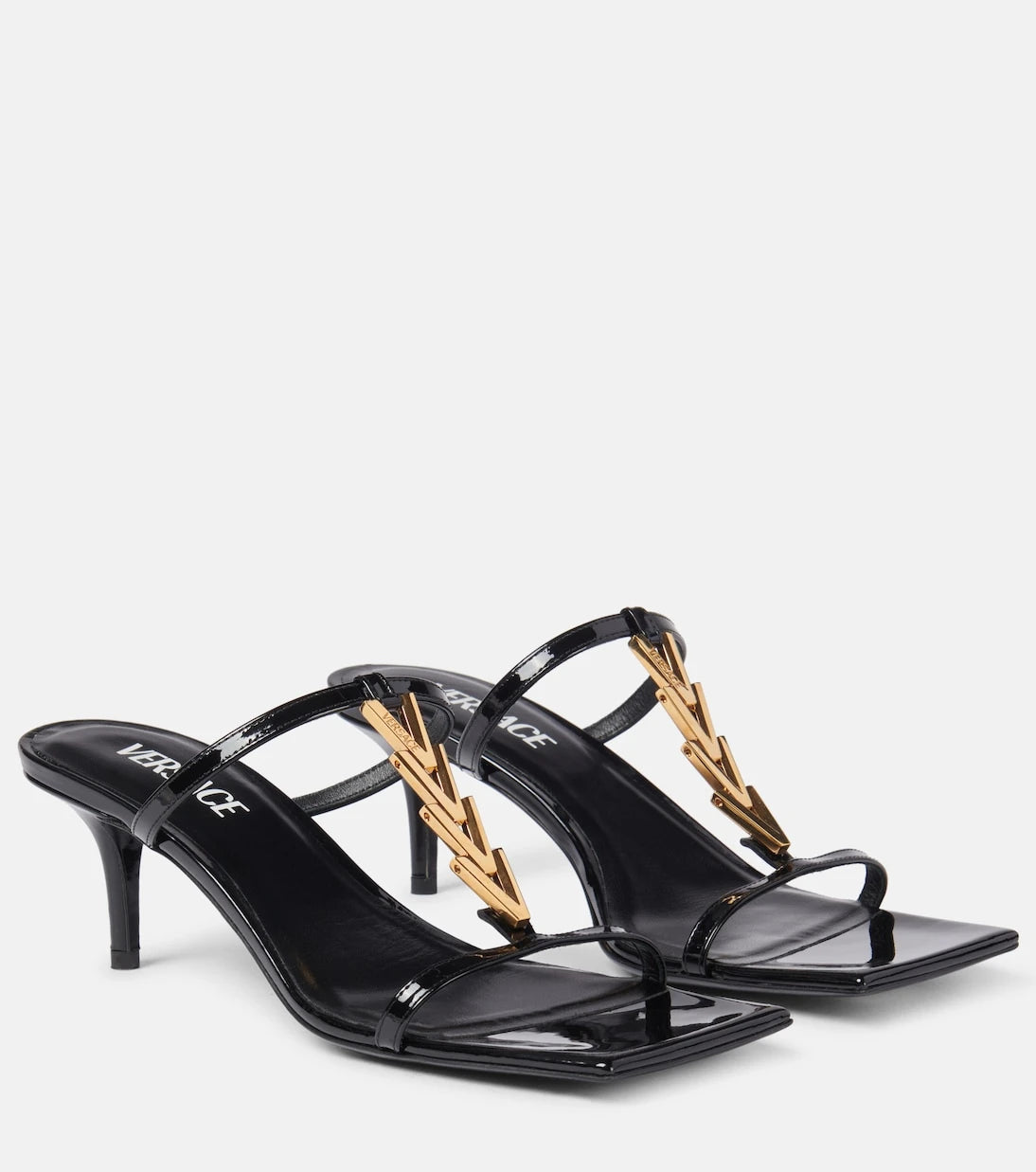 Versace - 40 patent leather sandals
