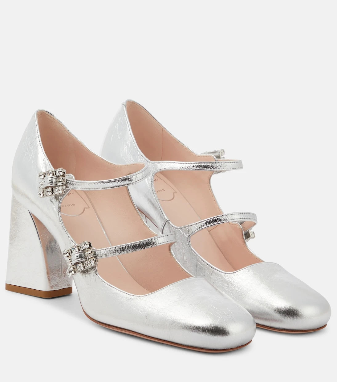 Roger Vivier - Babies Mini Très Vivier leather pumps