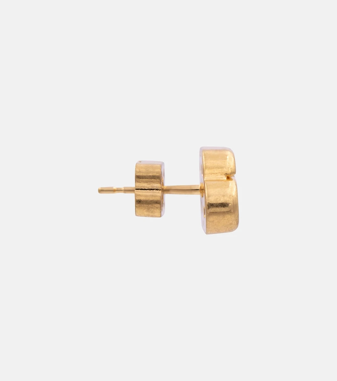Balenciaga - BB XS gold-plated stud earrings