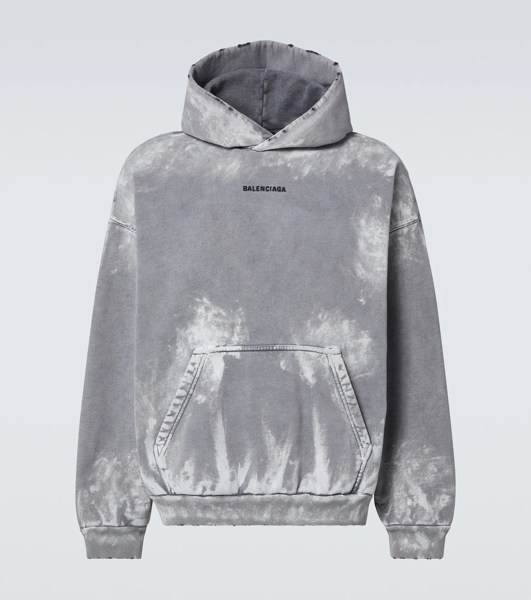 Balenciaga - Distressed cotton jersey hoodie