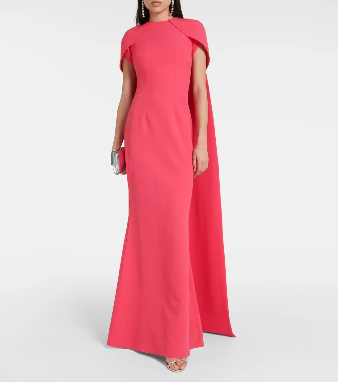 Safiyaa - Ginkgo caped gown