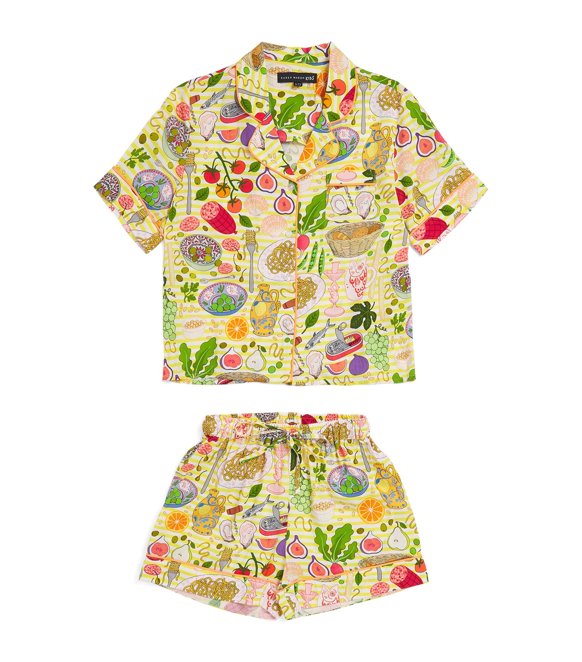 KAREN MABON KIDS Antipasti Print Short Pyjama Set (2-13 Years)