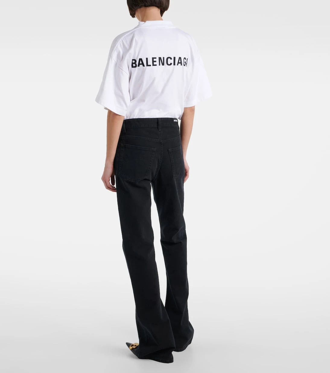 Balenciaga - جينز بقصة بوت كات وخصر متوسط الارتفاع
