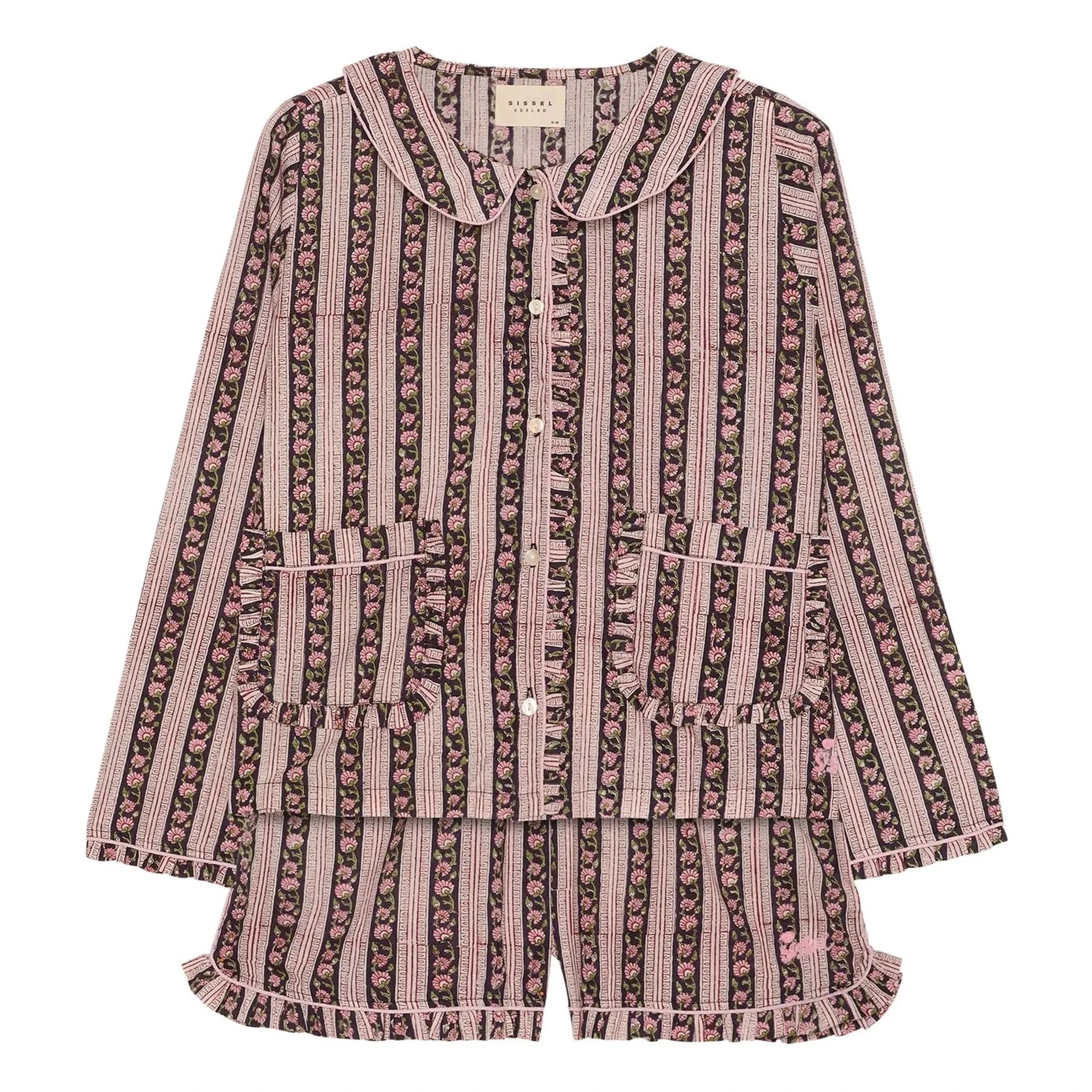 SISSEL EDELBO - Nuvena Striped Pyjamas | Black