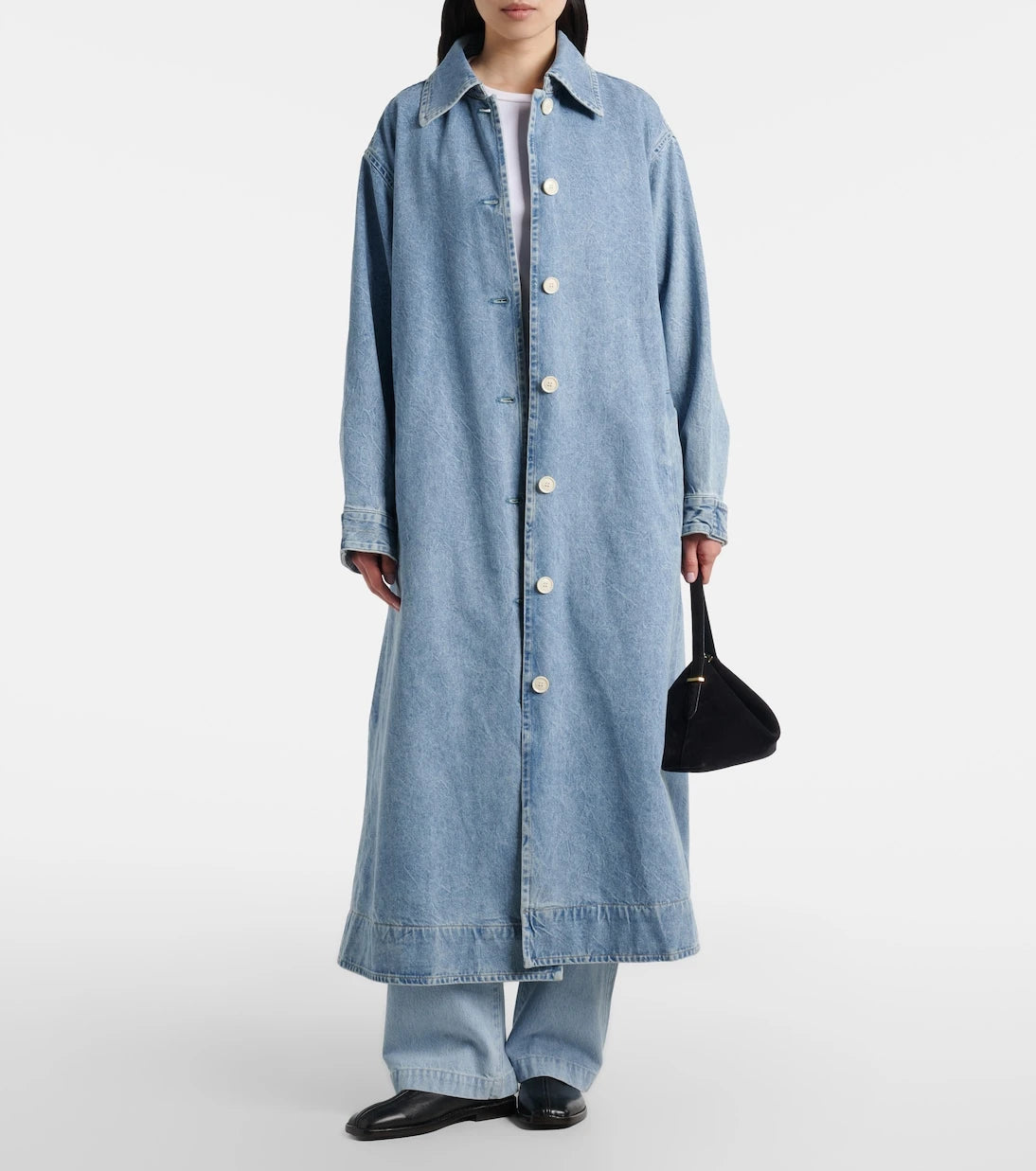 Agolde - x Maria McManus denim wrap coat