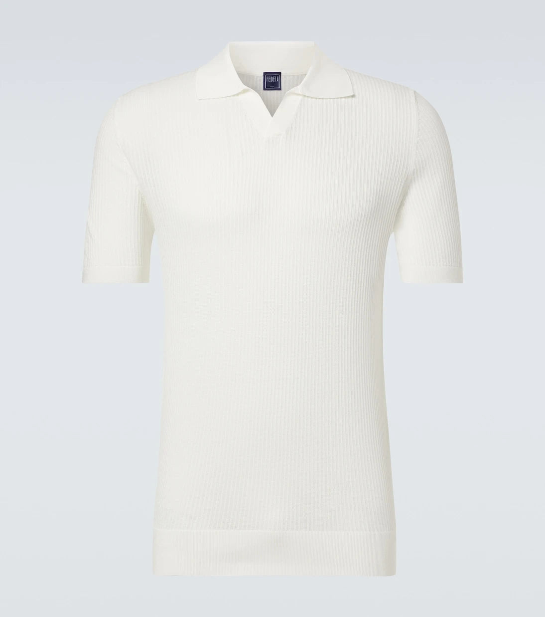 Fedeli - Cotton piqué polo shirt