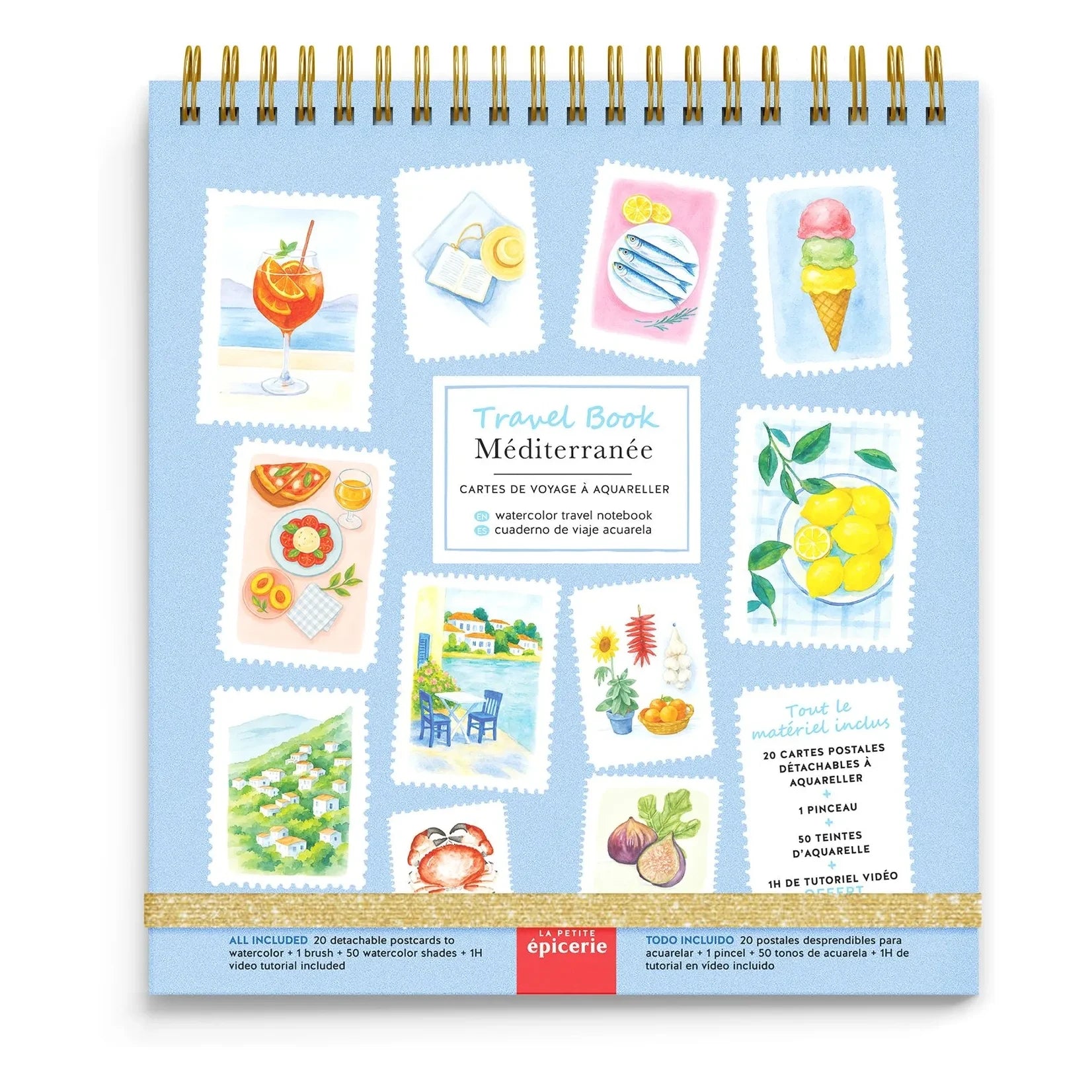 La Petite Épicerie - Watercolor notebook - Mediterranean