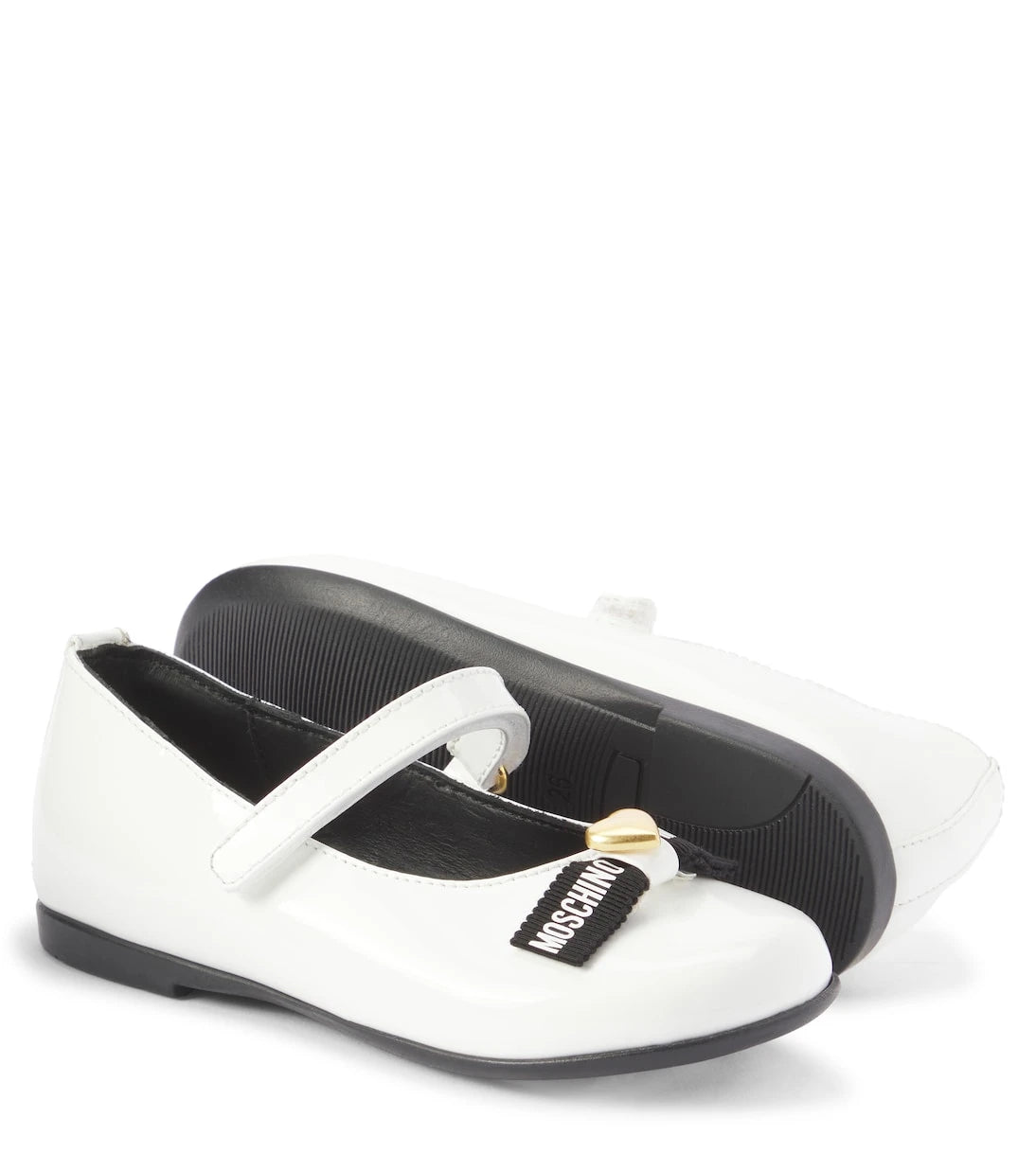 Moschino Kids - Patent leather ballet flats