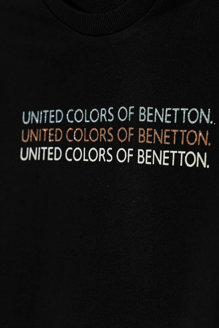 United Colors of Benetton Çocuk Pamuklu Sweatshirt