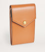 Tan Leather Phone Pouch Cross-Body Bag