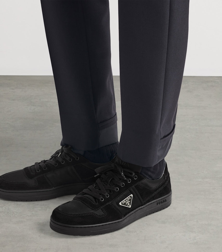 Prada Suede and Re-Nylon Downtown Sneakers