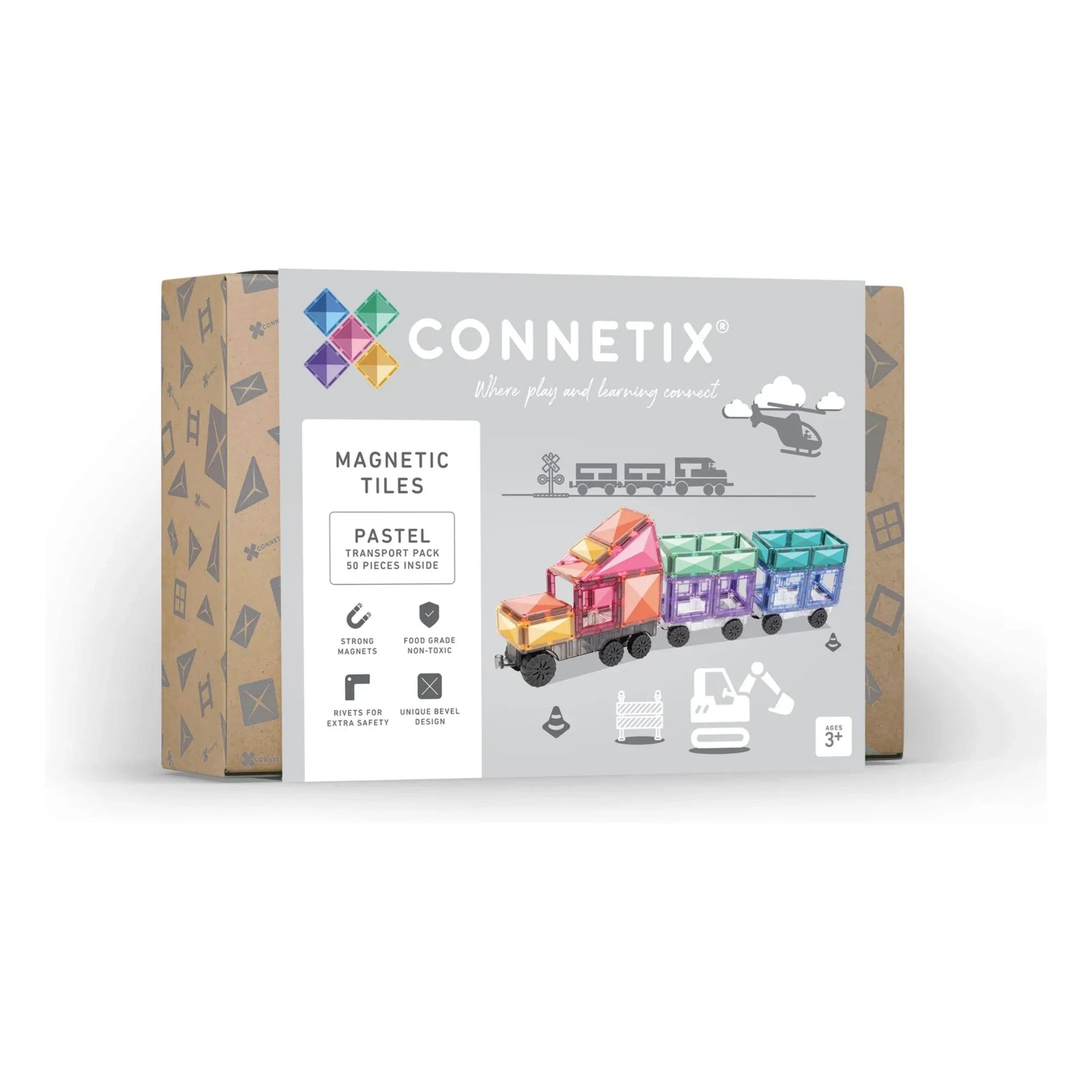 Connetix - Transport pack - 50 pieces | Pastel