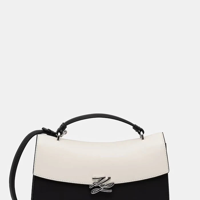 Karl Lagerfeld чанта тип багета дамска от кожа K/AUTOGRAPH