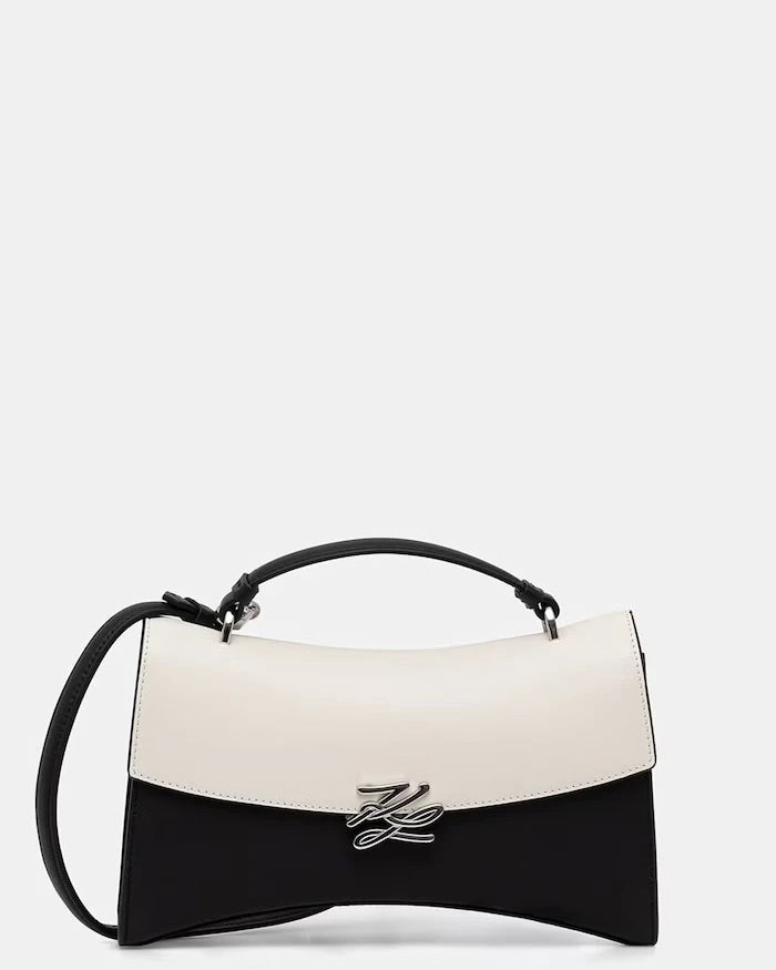 Karl Lagerfeld чанта тип багета дамска от кожа K/AUTOGRAPH