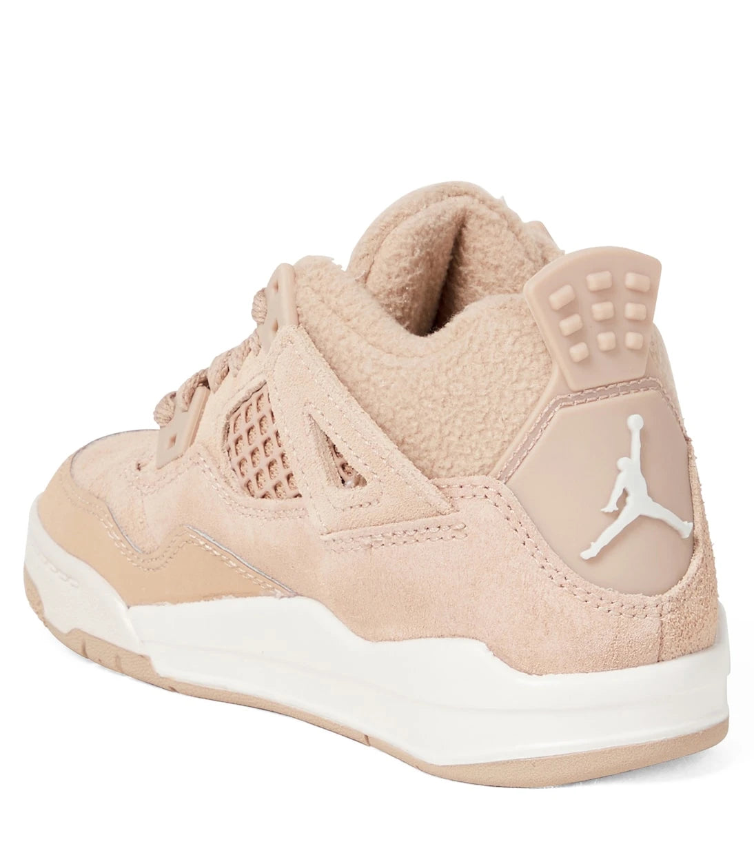 Nike Kids - Jordan 4 Retro leather-trimmed sneakers