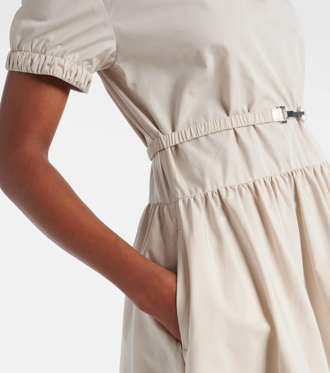 'S Max Mara - Terry cotton poplin midi dress