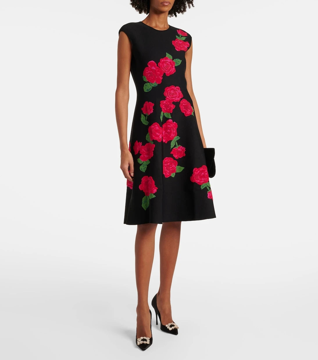 Carolina Herrera - Floral jacquard midi dress
