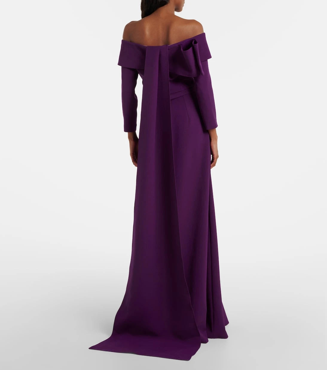 Safiyaa - Lunelle embellished off-shoulder crêpe gown
