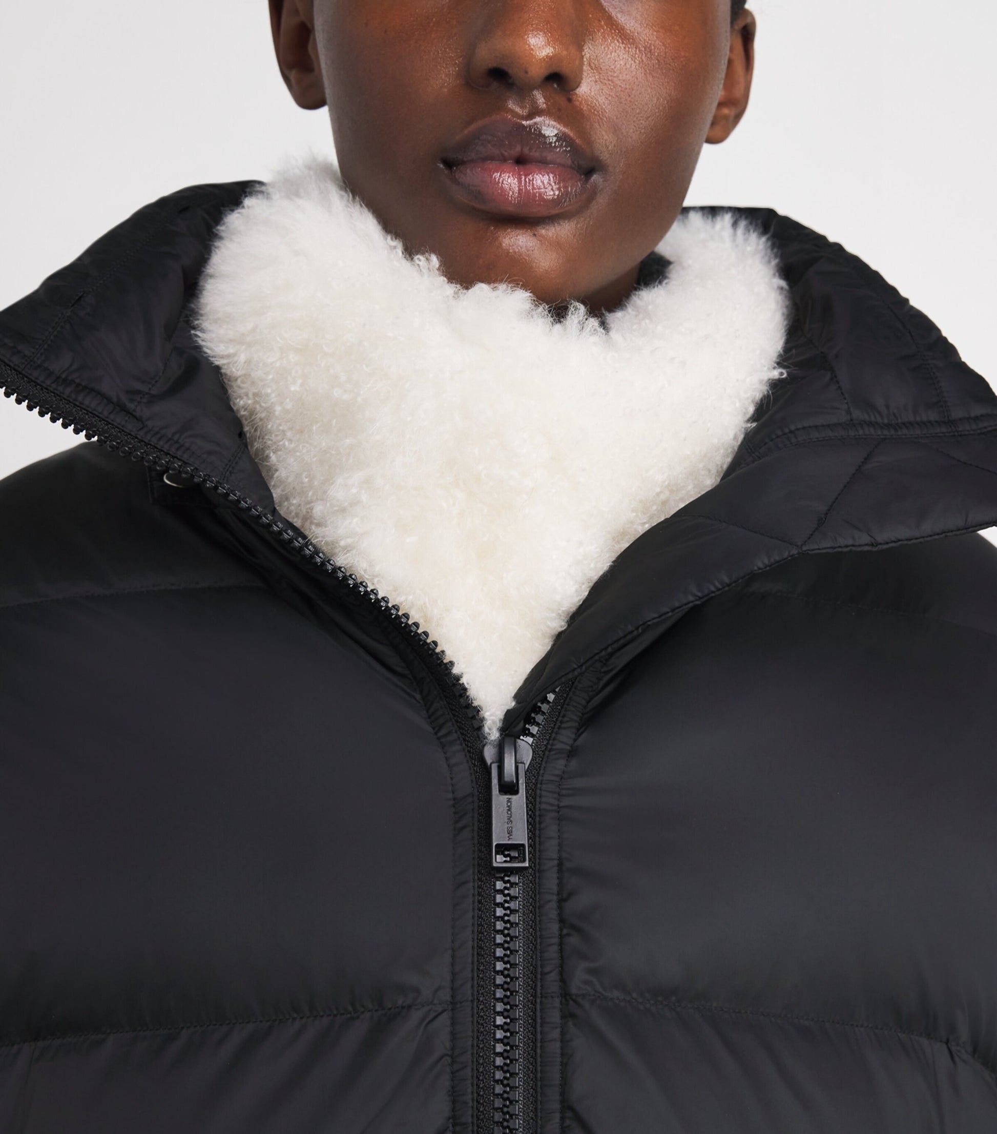 Black Down-Mink Technical Puffer Jacket (76cm)