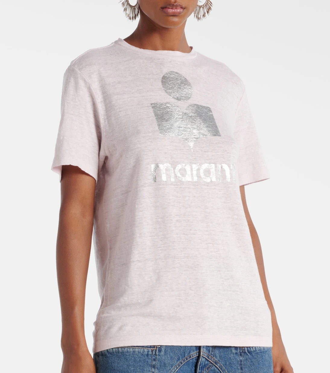 Marant Etoile - Zewel logo linen T-shirt
