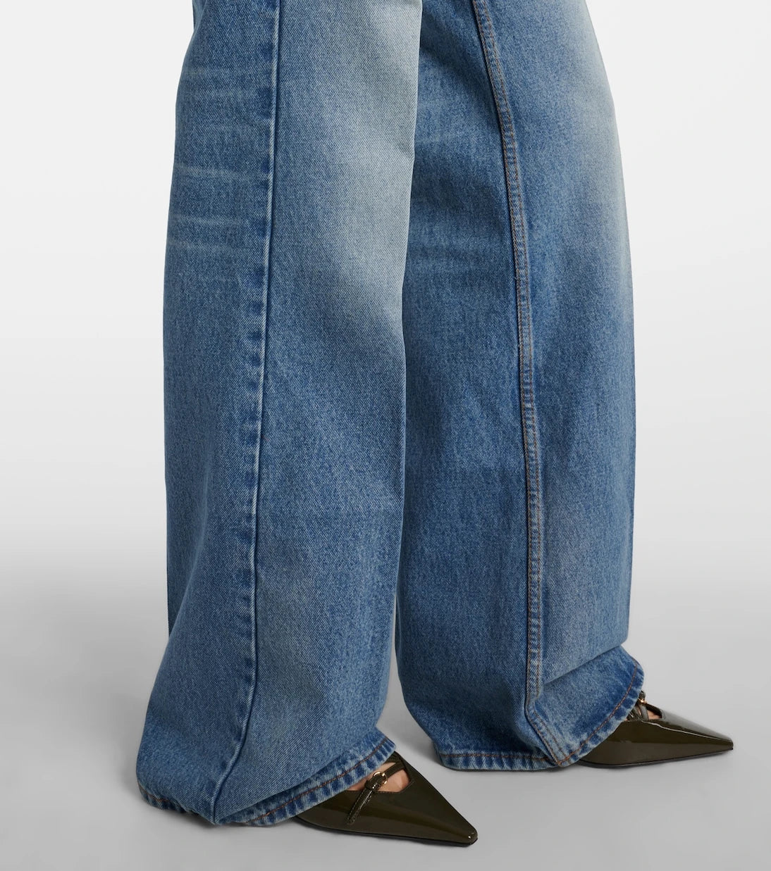 Ami Paris - High-rise flared jeans