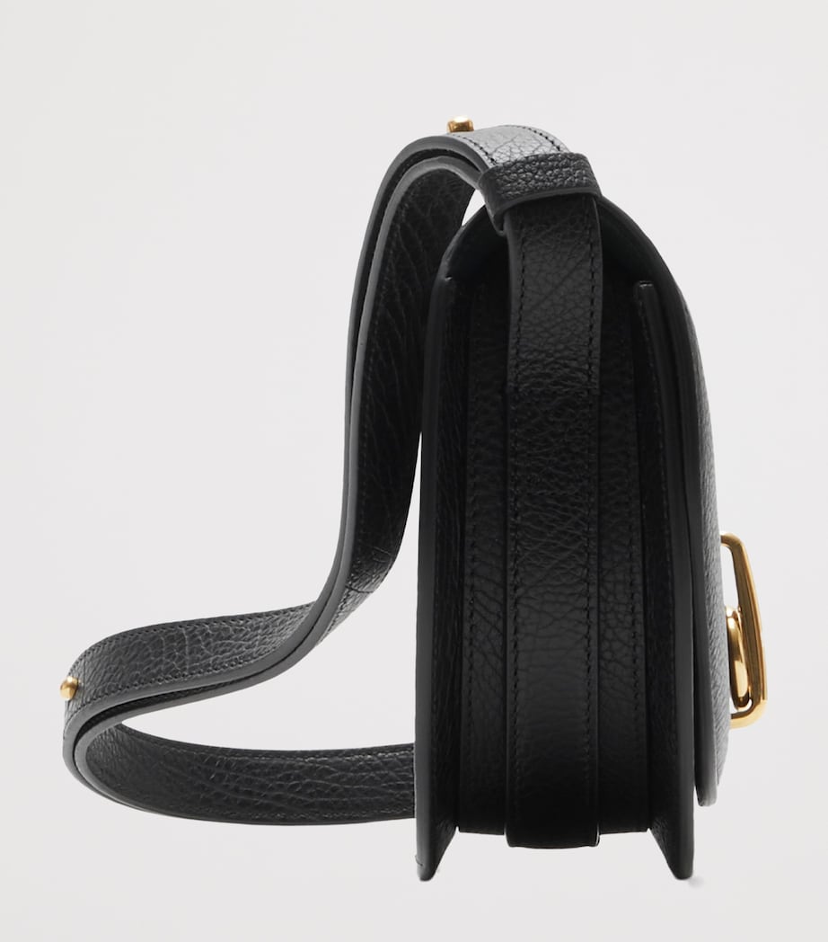 Burberry Black Mini Leather Rocking Horse Shoulder Bag