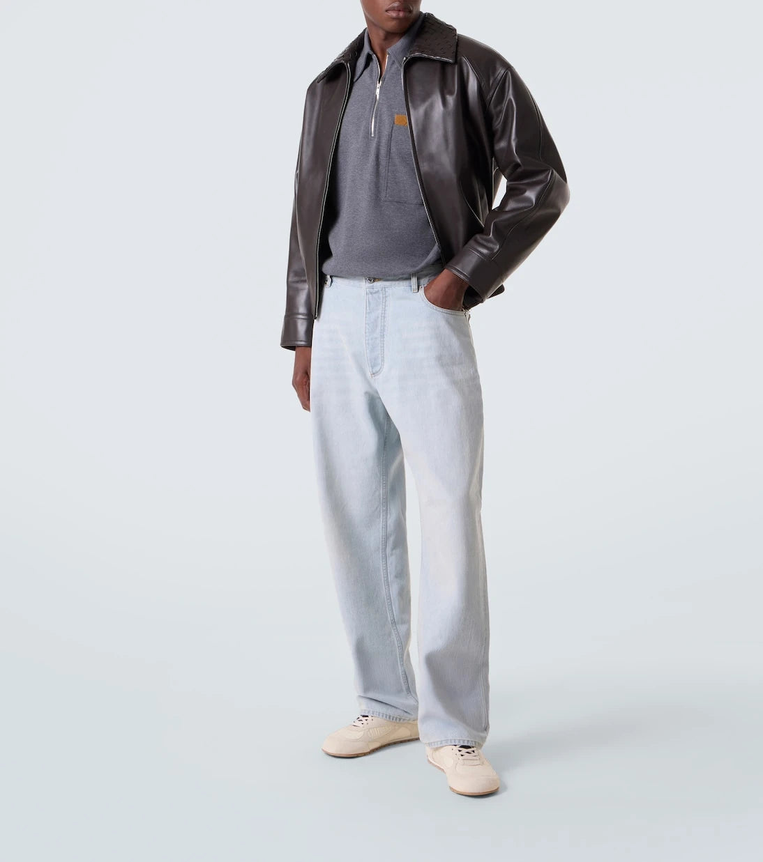 Bottega Veneta - Intrecciato leather jacket