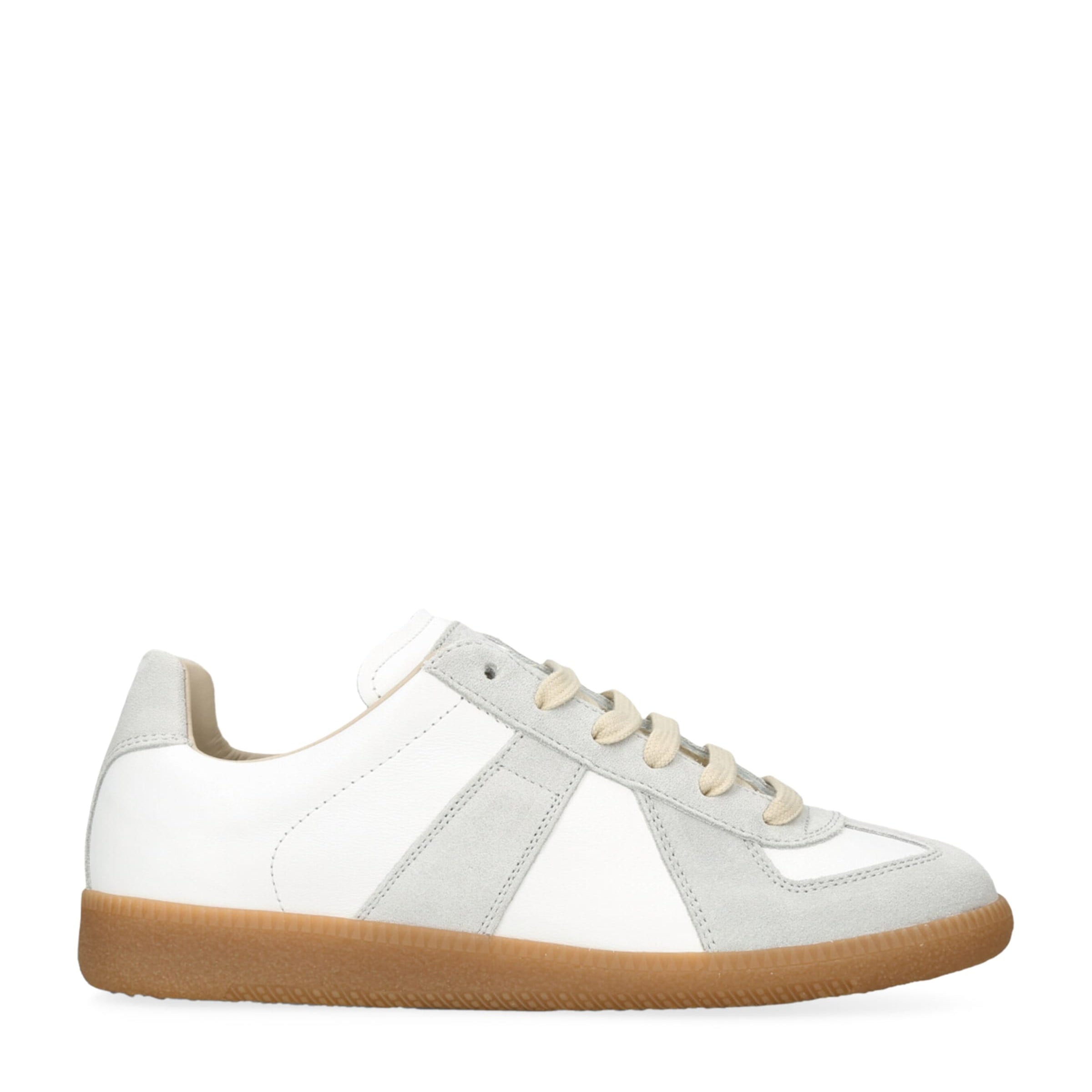 White Leather Replica Sneakers