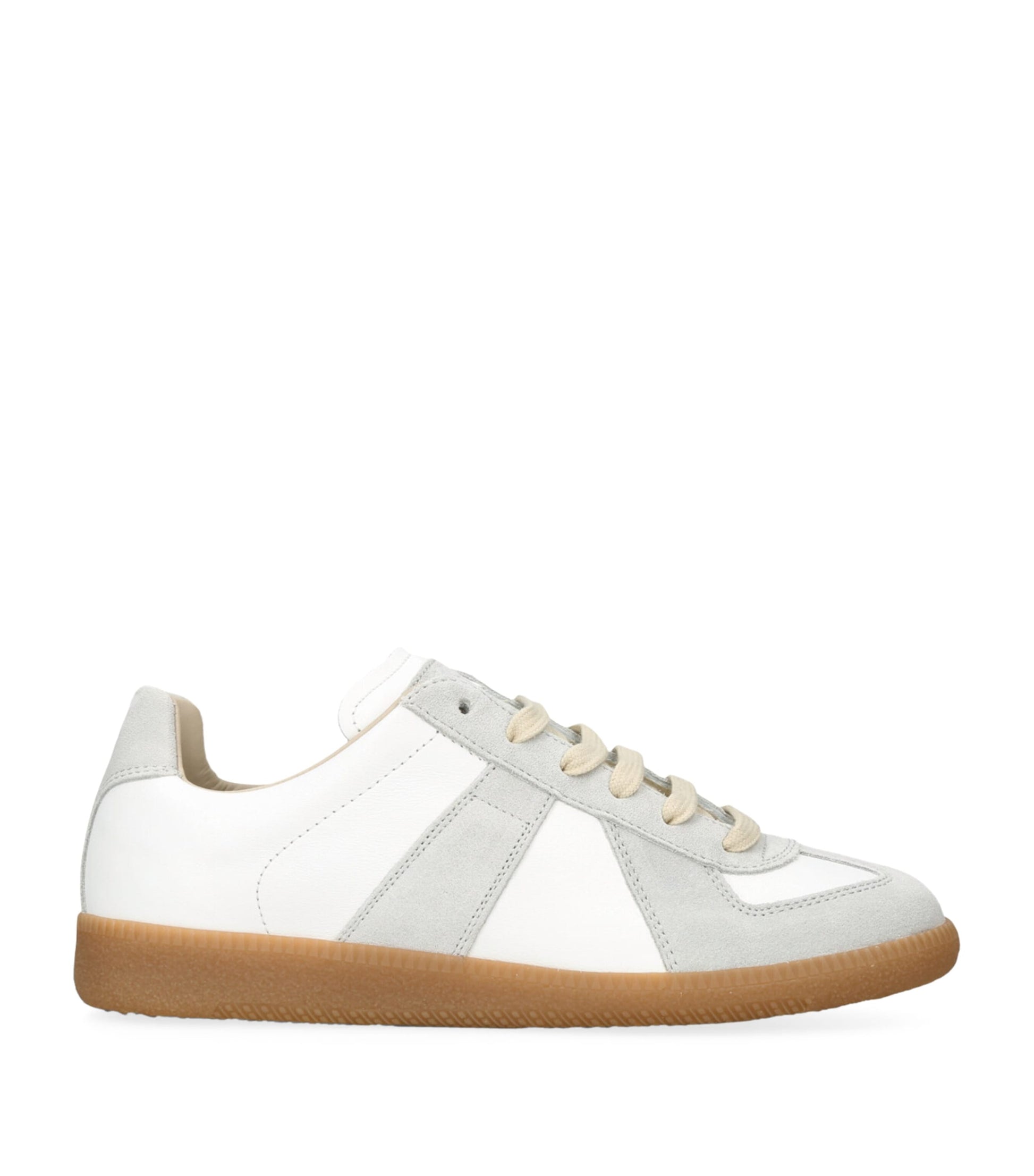White Leather Replica Sneakers