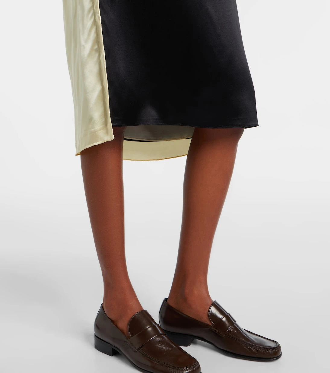 Phoebe Philo - İpek karışımlı saten kaygan etek