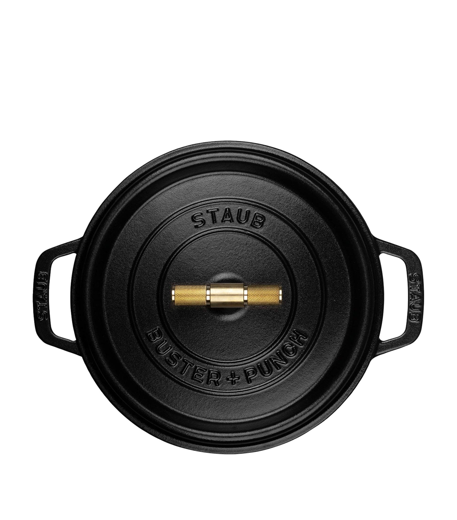 Staub x Buster + Punch Cocotte with Brass Knob (24cm)