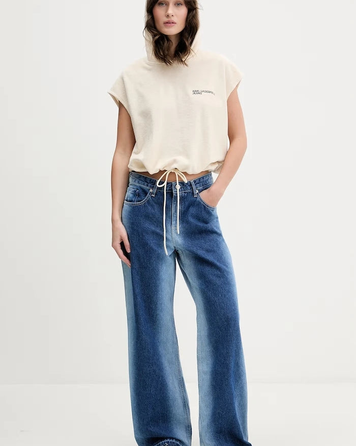 Karl Lagerfeld Jeans Relaxed Fit Kadın Jean Pantolon