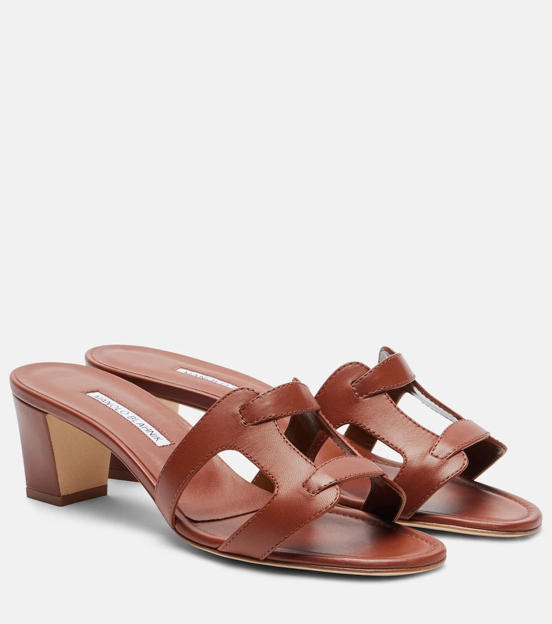 Manolo Blahnik - Grellanu 50 leather mules